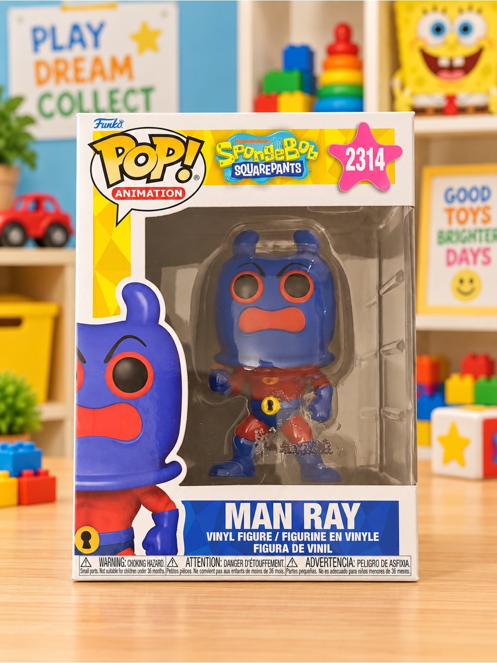 Funko Pop! Animation SpongeBob SquarePants Man Ray #2314 Vinyl Figure